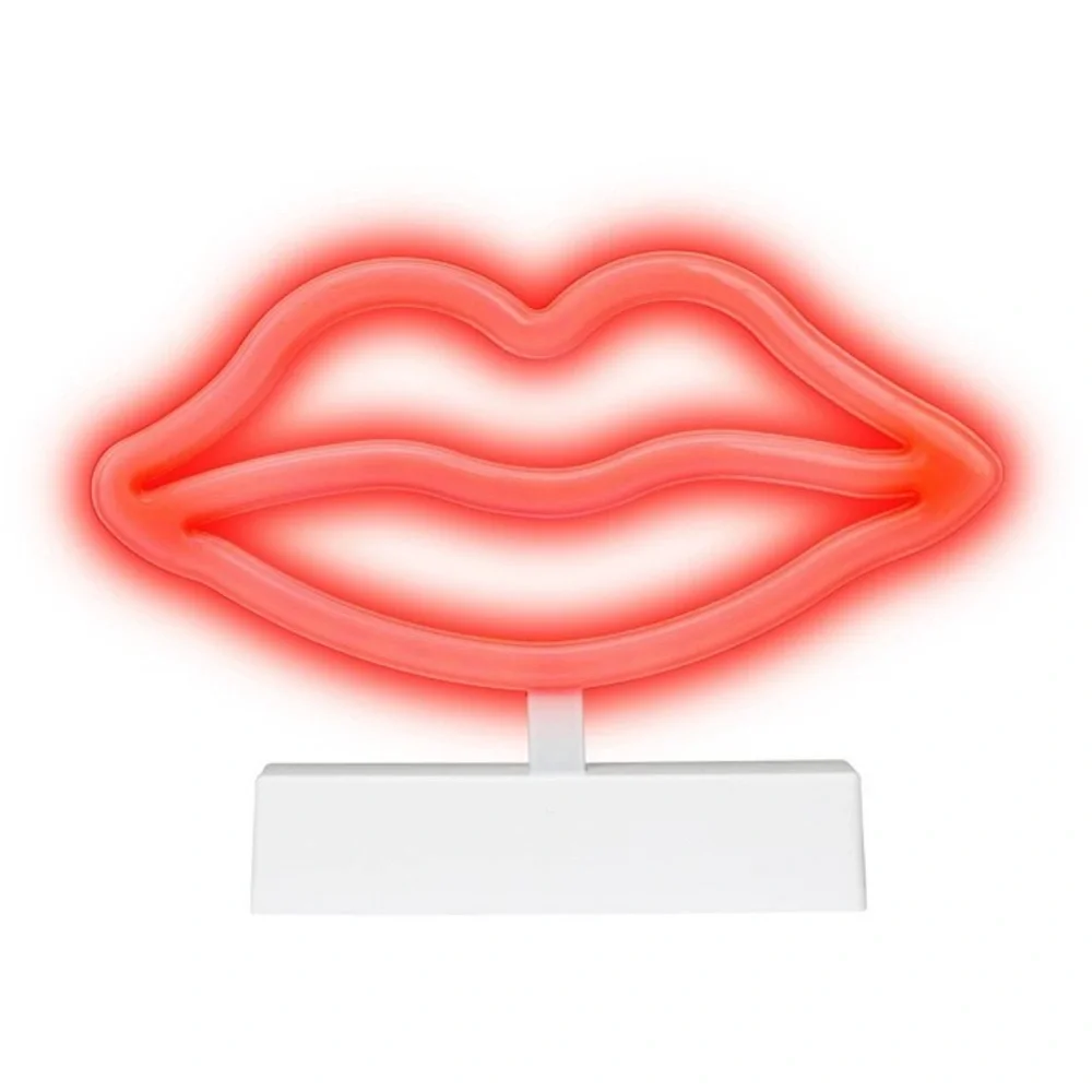 Room Essentials Lip Forever Velvet Throw Pillow in Berry Red & Neon Lip NEW